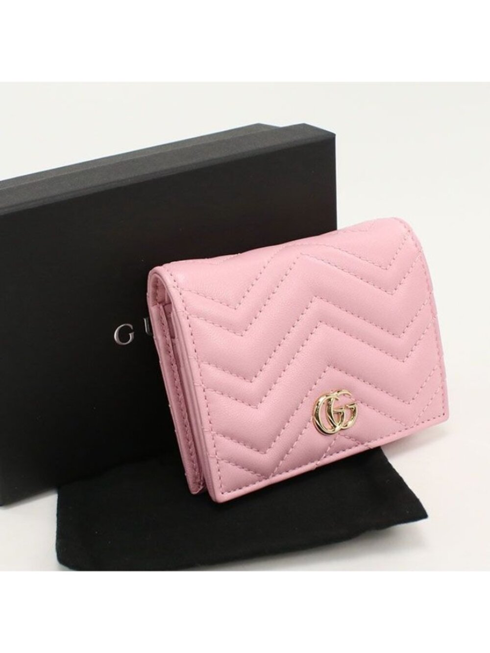 Gucci Small Wallet Double Bifold Leather - Picture 1 of 7